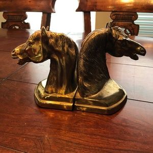 Horse head bookends